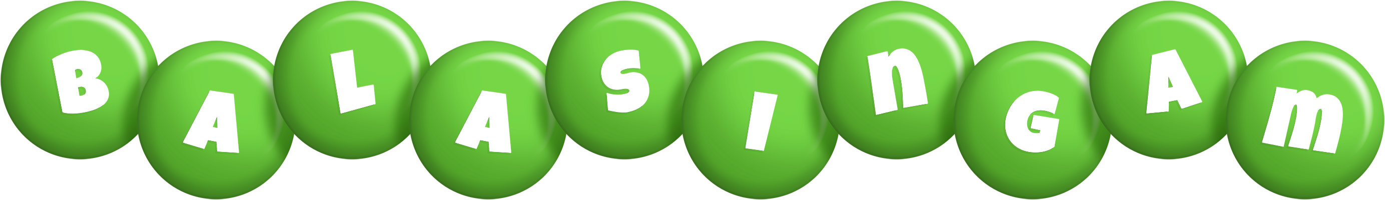 Balasingam candy-green logo
