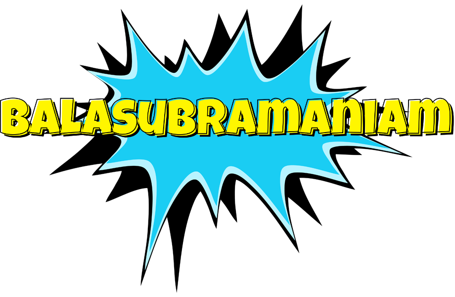 Balasubramaniam amazing logo