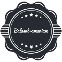 Balasubramaniam badge logo