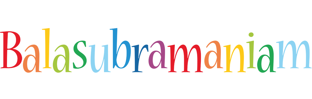 Balasubramaniam birthday logo