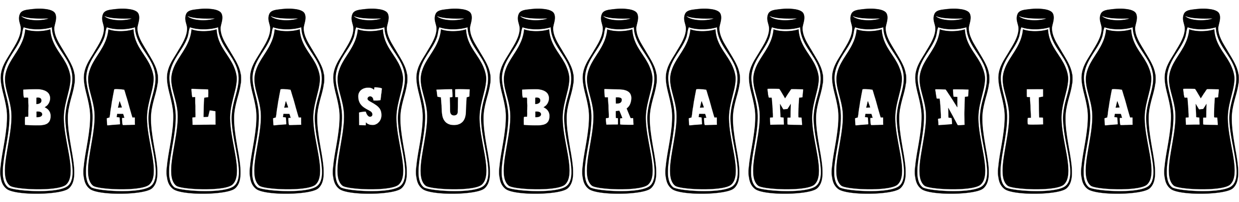 Balasubramaniam bottle logo