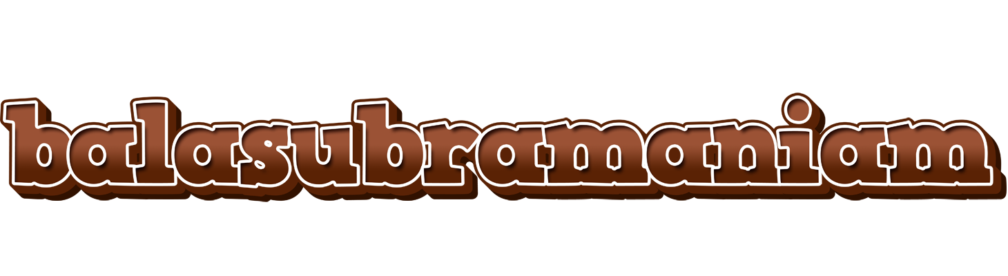 Balasubramaniam brownie logo