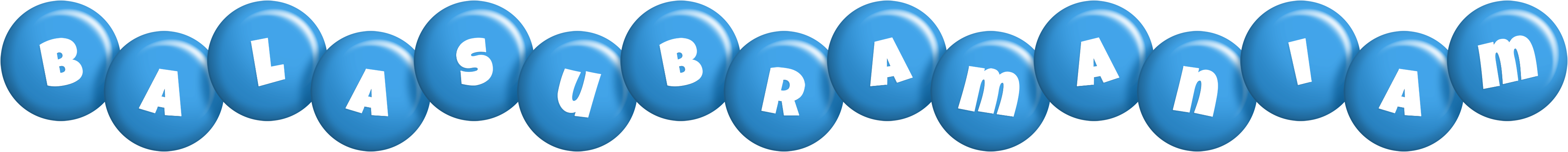 Balasubramaniam candy-blue logo