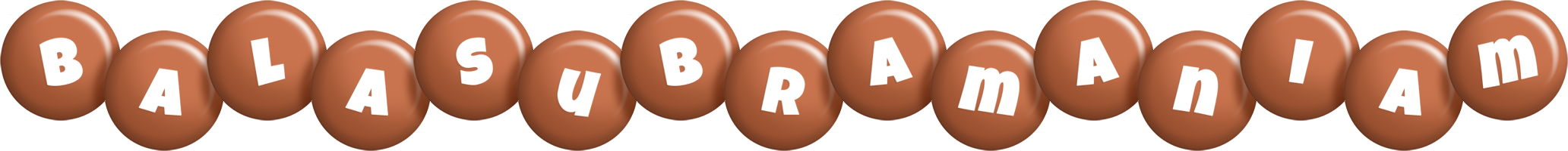 Balasubramaniam candy-brown logo