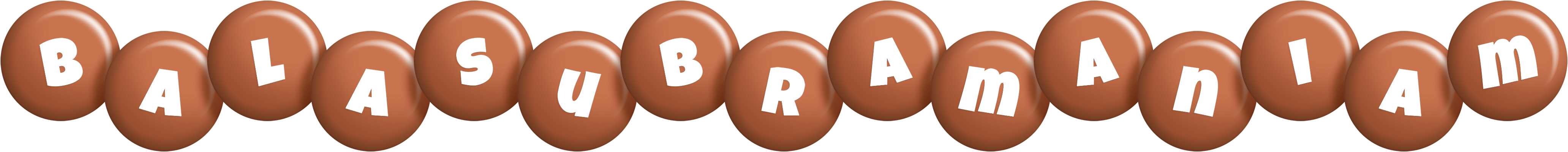 Balasubramaniam candy-brown logo