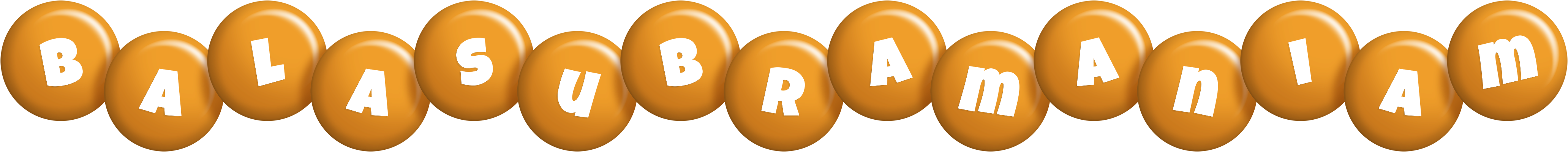 Balasubramaniam candy-orange logo