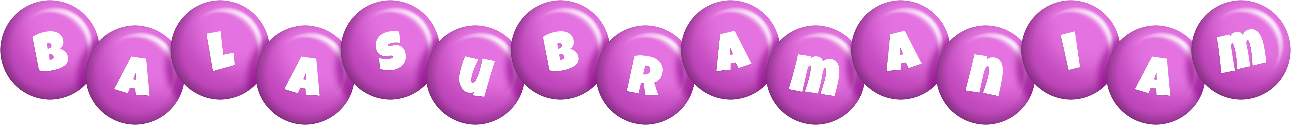 Balasubramaniam candy-purple logo