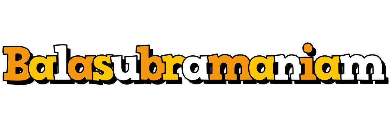 Balasubramaniam cartoon logo