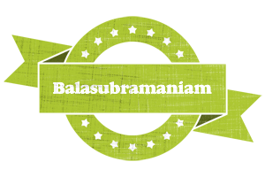 Balasubramaniam change logo