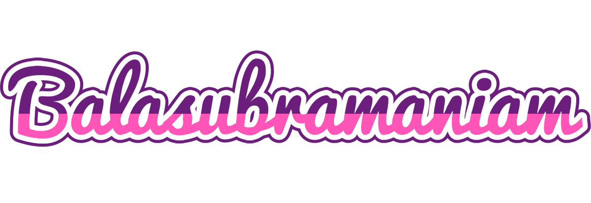 Balasubramaniam cheerful logo