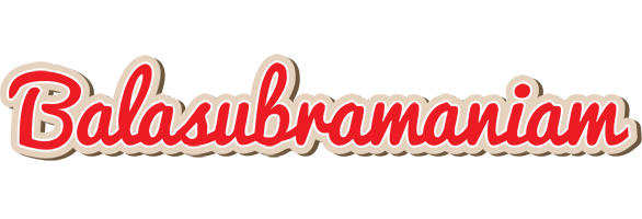 Balasubramaniam chocolate logo