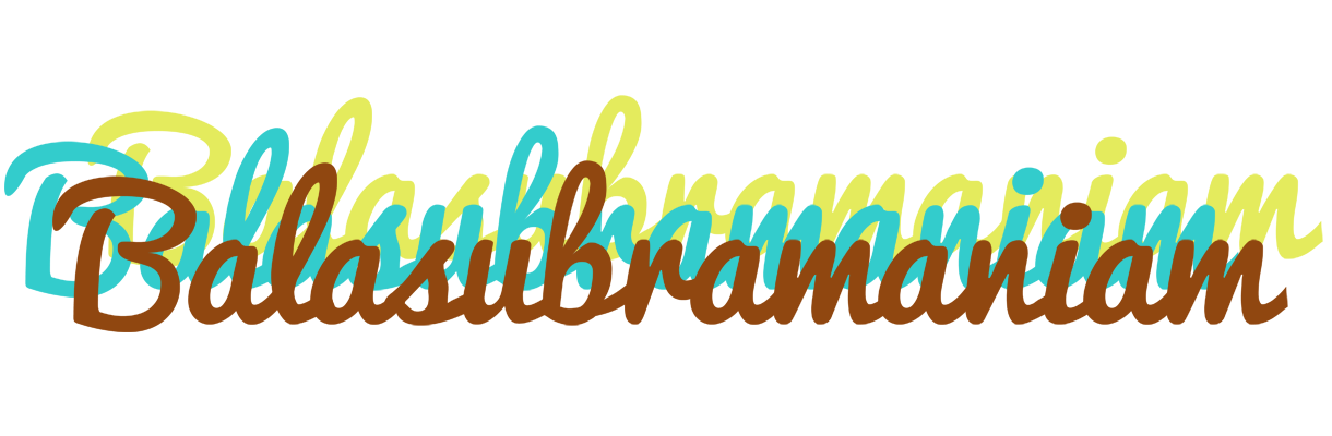 Balasubramaniam cupcake logo