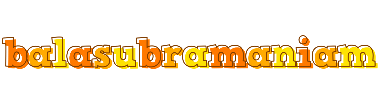 Balasubramaniam desert logo