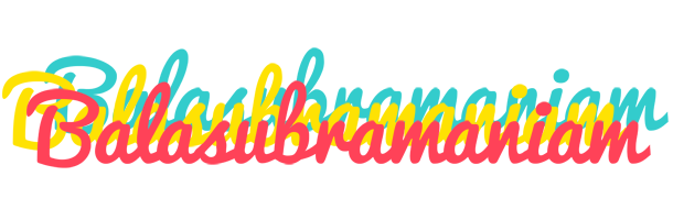 Balasubramaniam disco logo