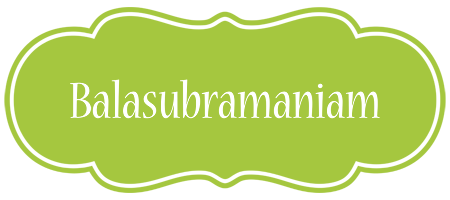 Balasubramaniam family logo