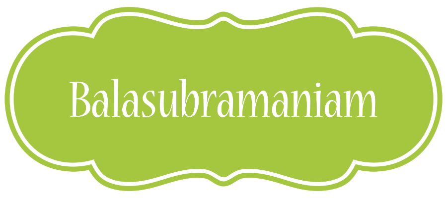 Balasubramaniam family logo