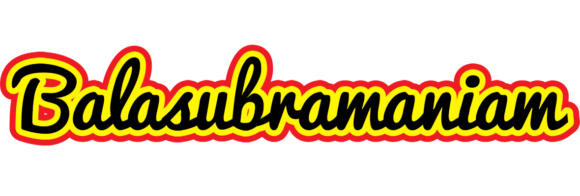 Balasubramaniam flaming logo