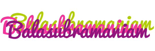 Balasubramaniam flowers logo