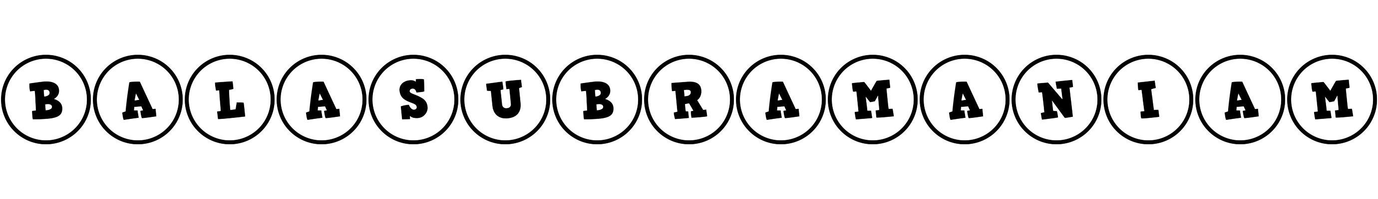 Balasubramaniam handy logo