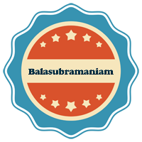 Balasubramaniam labels logo