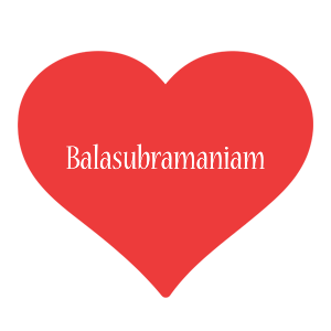 Balasubramaniam love logo