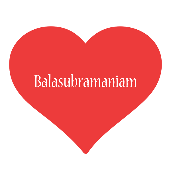 Balasubramaniam love logo