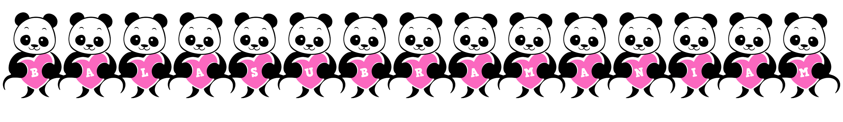 Balasubramaniam love-panda logo