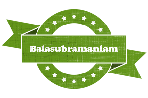 Balasubramaniam natural logo