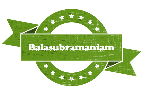Balasubramaniam natural logo