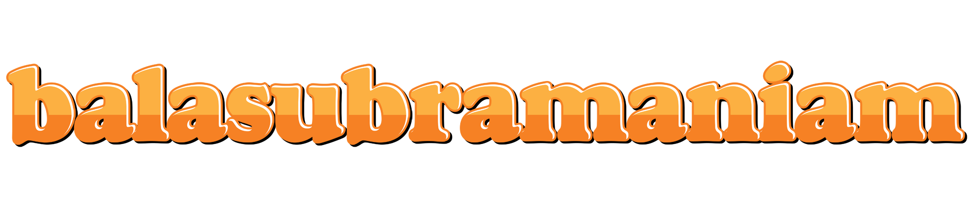 Balasubramaniam orange logo