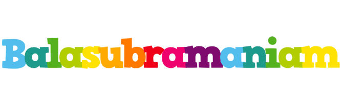 Balasubramaniam rainbows logo