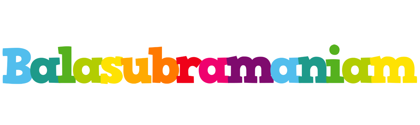 Balasubramaniam rainbows logo