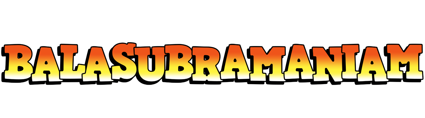 Balasubramaniam sunset logo