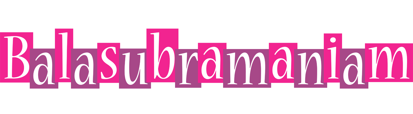 Balasubramaniam whine logo