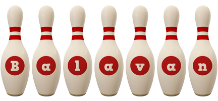 Balavan bowling-pin logo