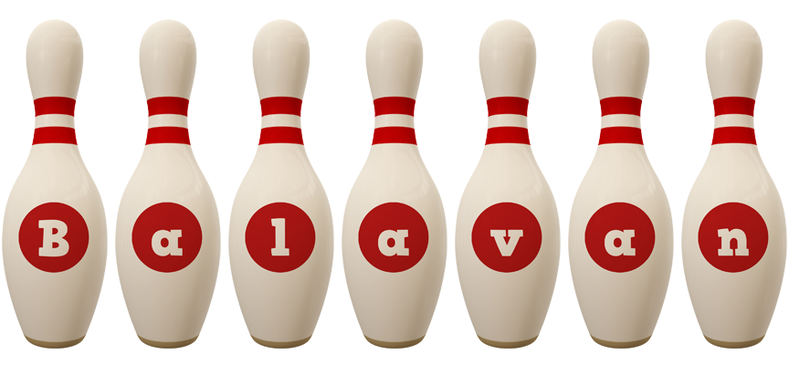 Balavan bowling-pin logo
