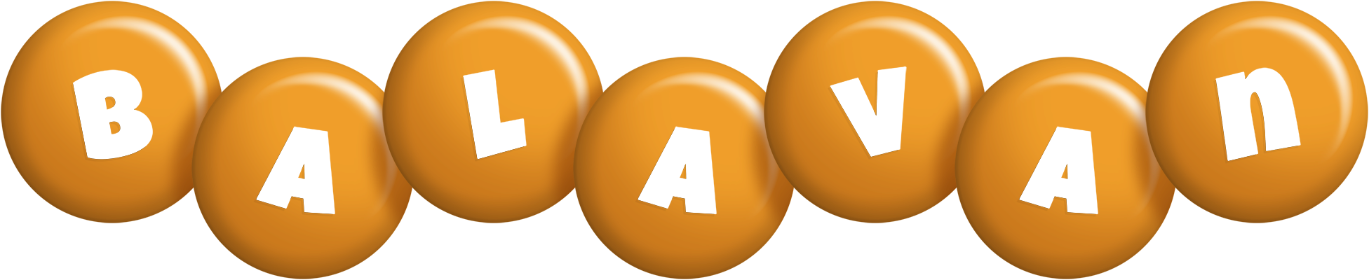 Balavan candy-orange logo