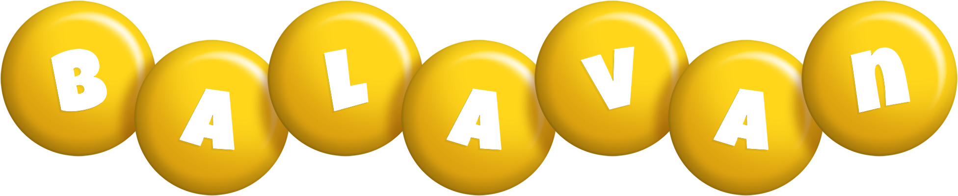 Balavan candy-yellow logo
