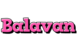 Balavan girlish logo
