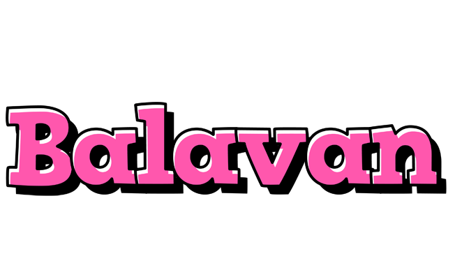 Balavan girlish logo