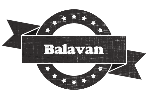 Balavan grunge logo