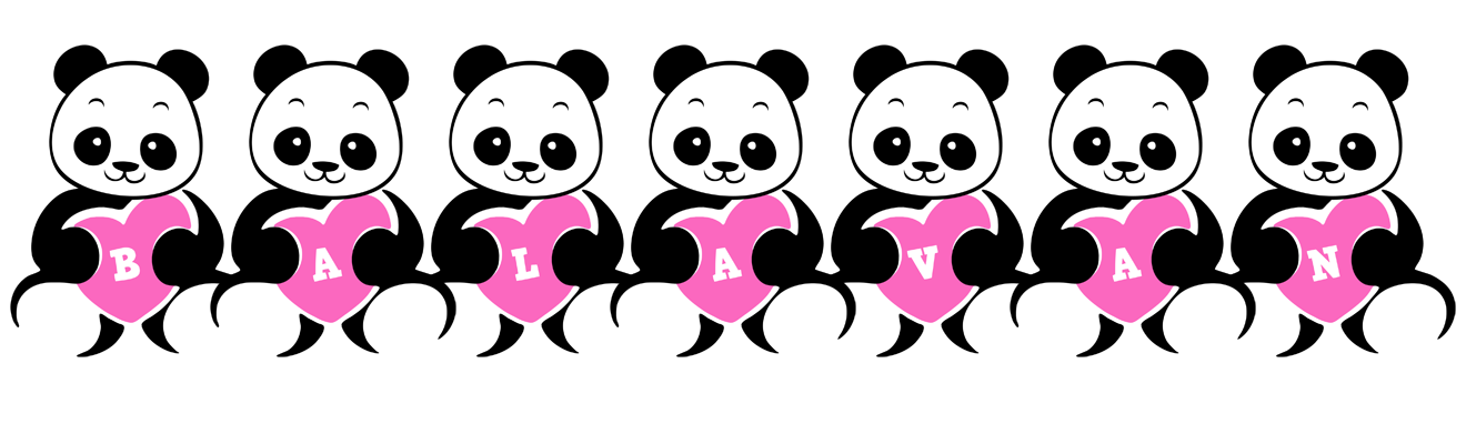 Balavan love-panda logo