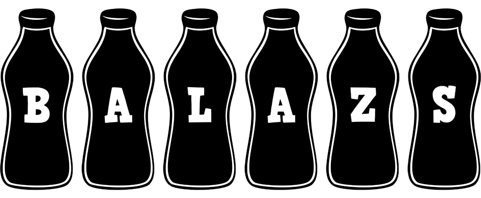 Balazs bottle logo