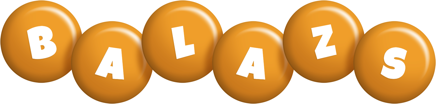 Balazs candy-orange logo