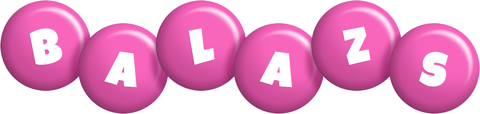 Balazs candy-pink logo