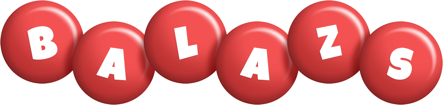 Balazs candy-red logo