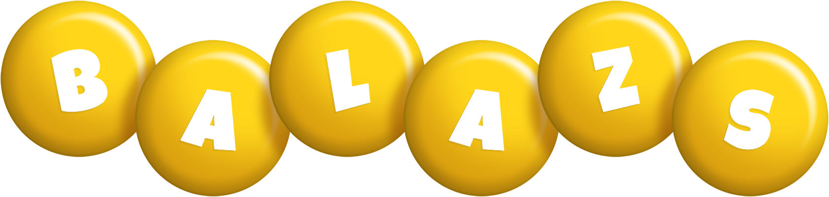 Balazs candy-yellow logo