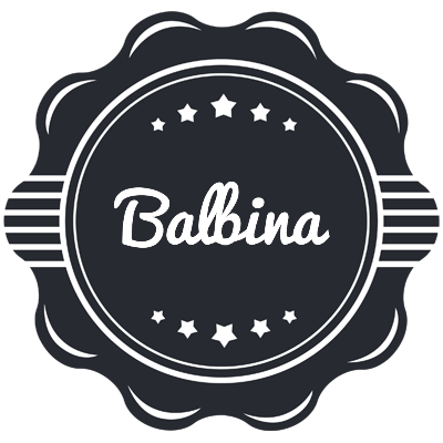 Balbina badge logo