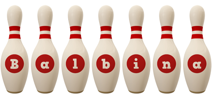 Balbina bowling-pin logo