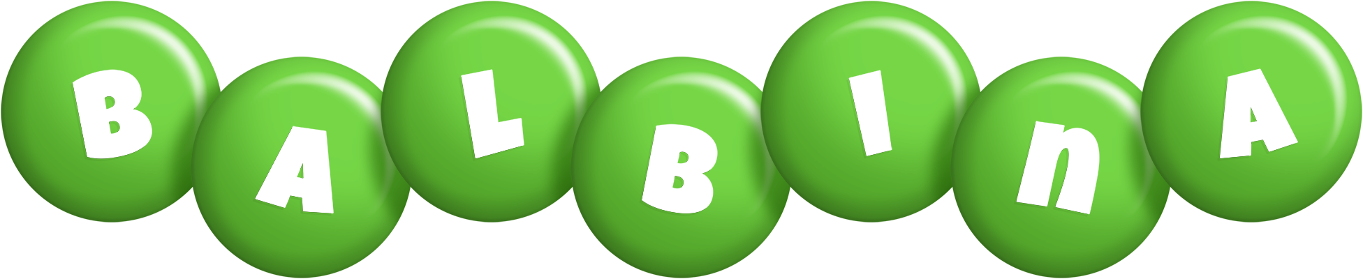 Balbina candy-green logo